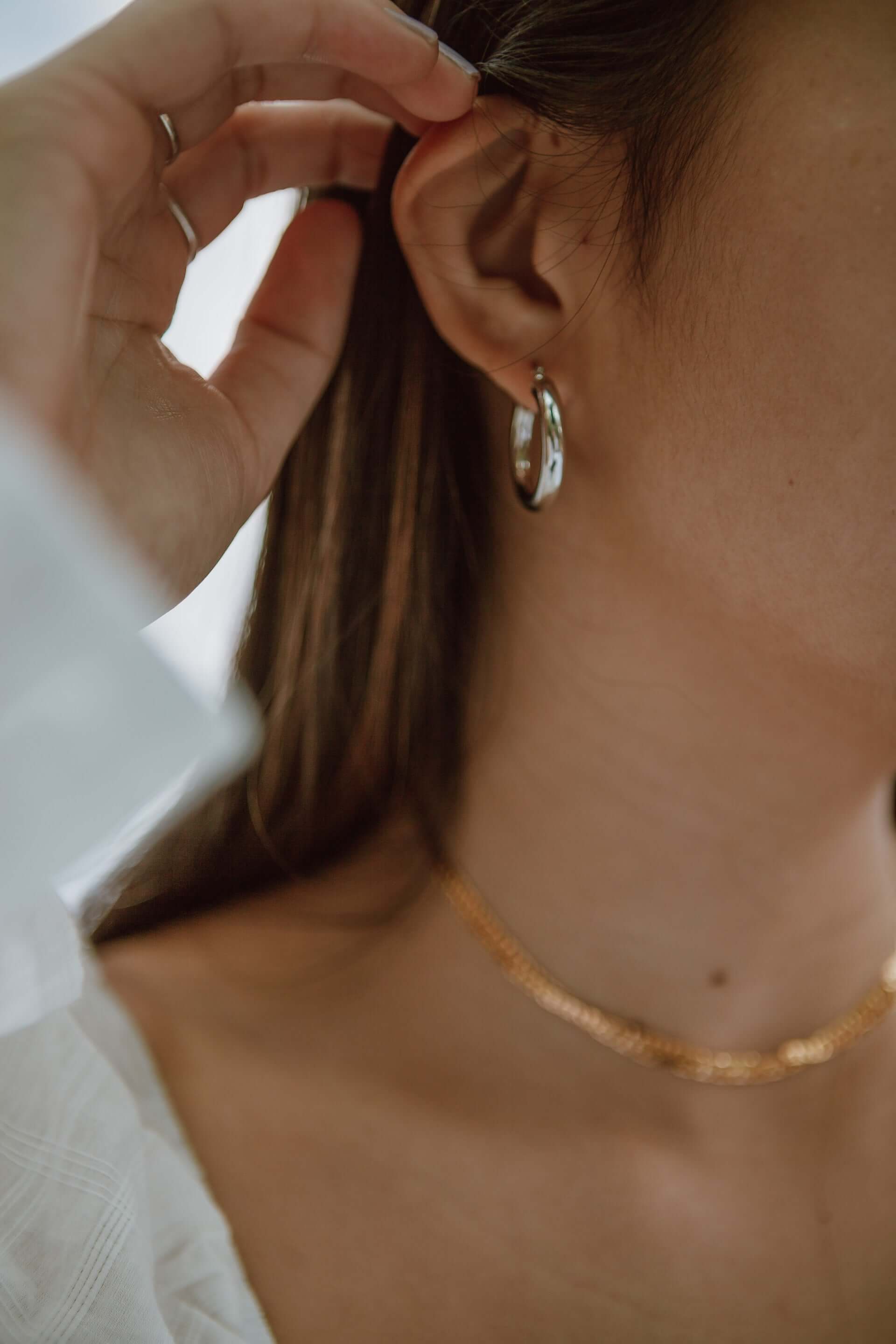 Earrings by FARAA Specialists in Minimalist Arabic Jewellery